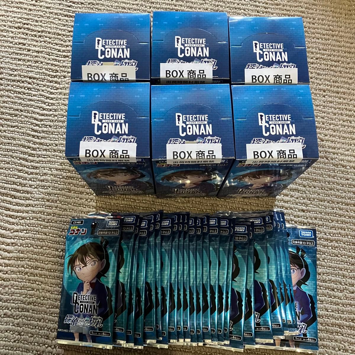 名探偵コナン カードゲーム 探偵たちの切札 6BOX + 24パック 銀シール付