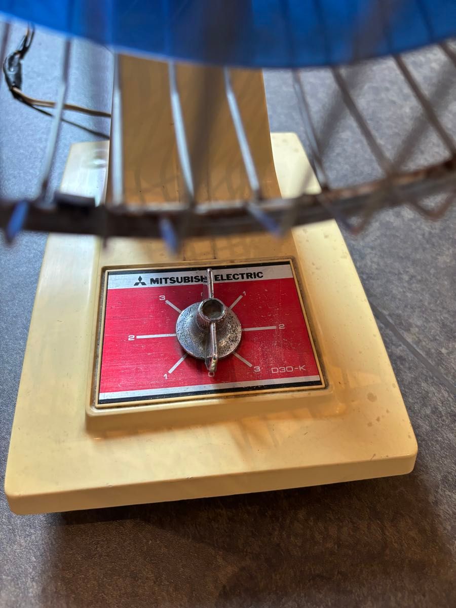 三菱 扇風機 30cm D30-K 卓上扇風 昭和レトロ レトロ扇風機 レトロ