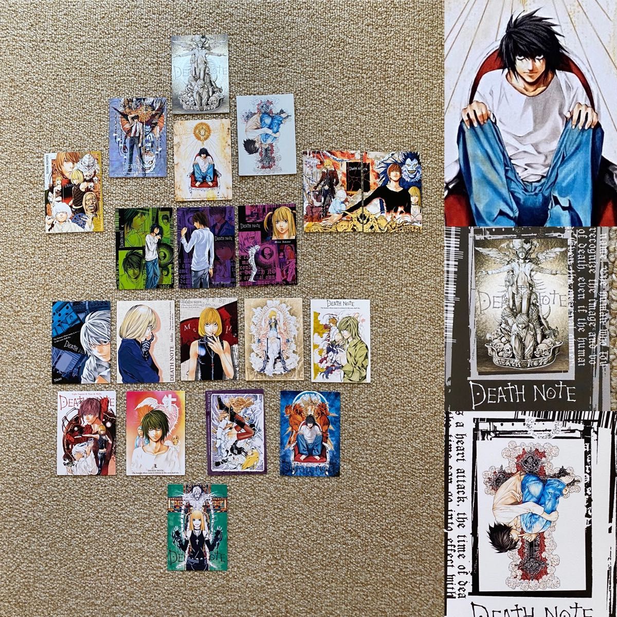 デスノート【レア】カード スペシャルレア キラ 夜神月 エル L