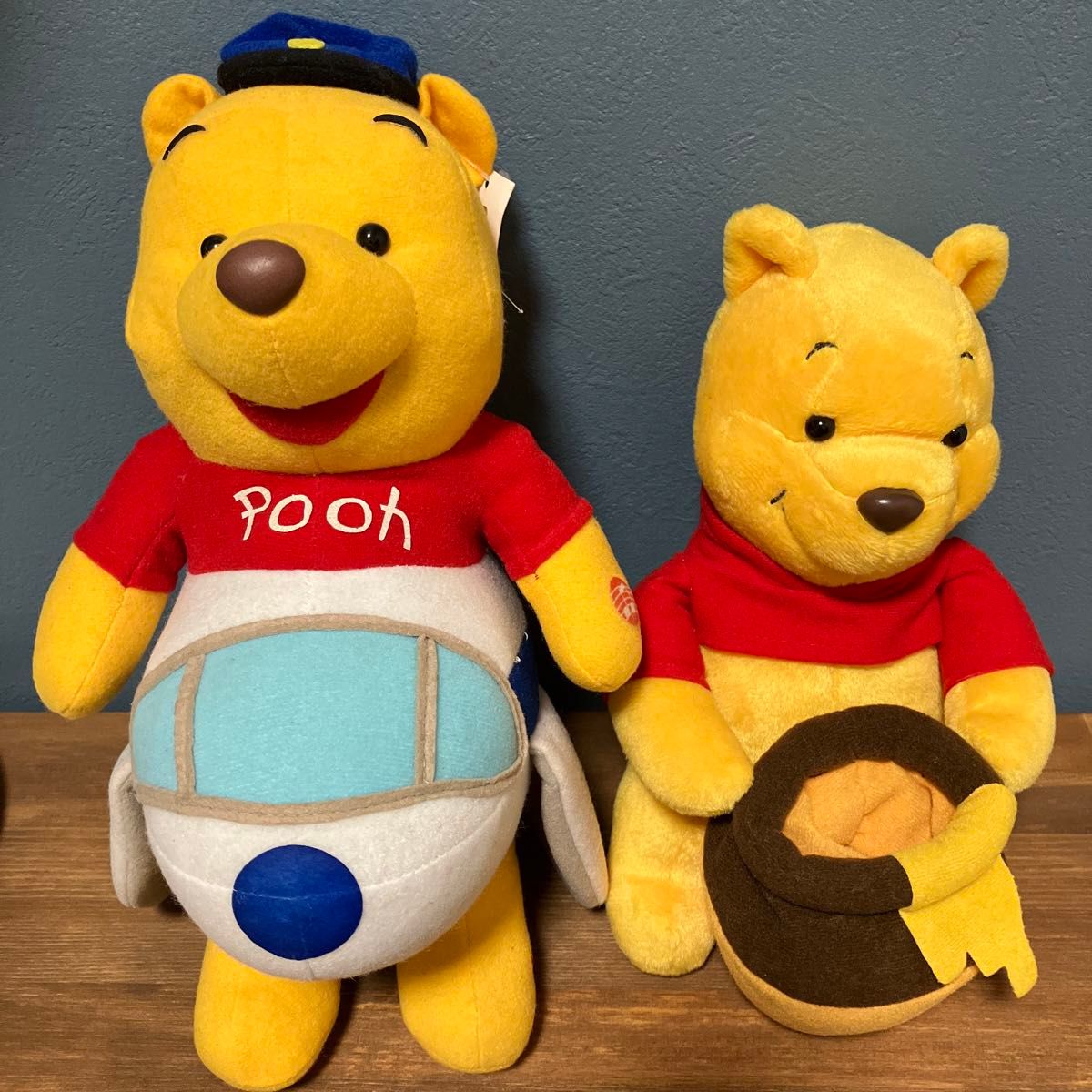 レア品】クマのプーさん ぬいぐるみセット ディズニーPoohさん 飛行機