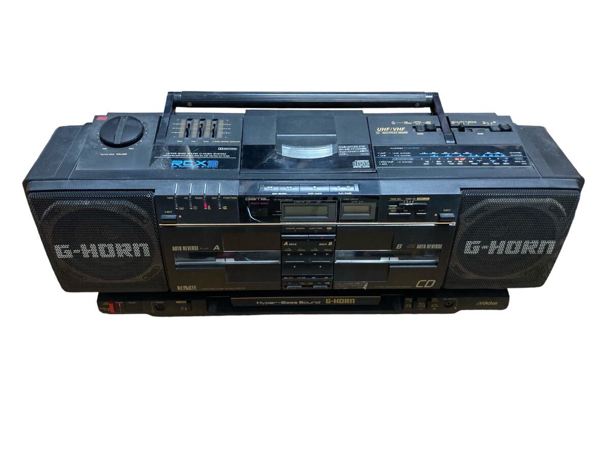 希少品 Victor CDラジカセ G-HORN RC-X9 ビクター Hyper Bass Sound