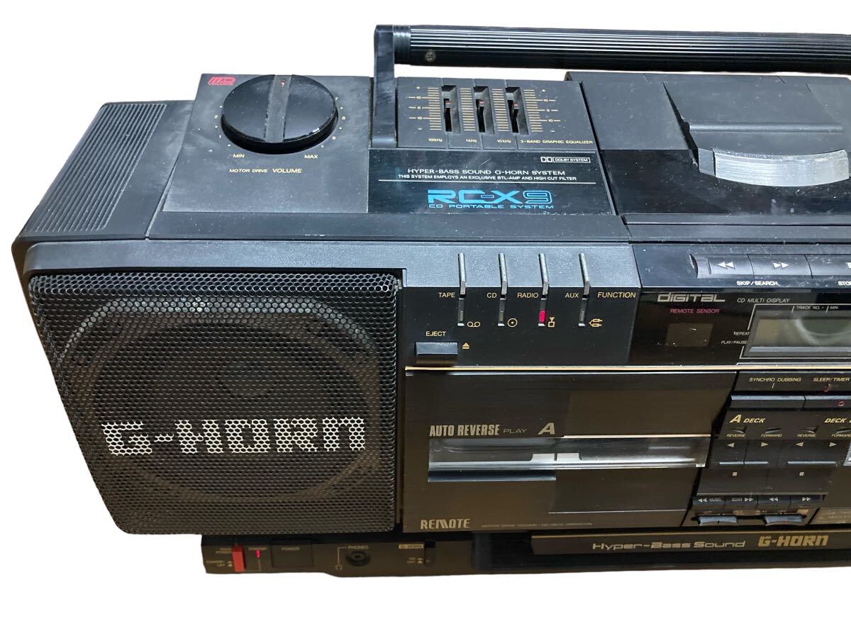 希少品 Victor CDラジカセ G-HORN RC-X9 ビクター Hyper Bass Sound