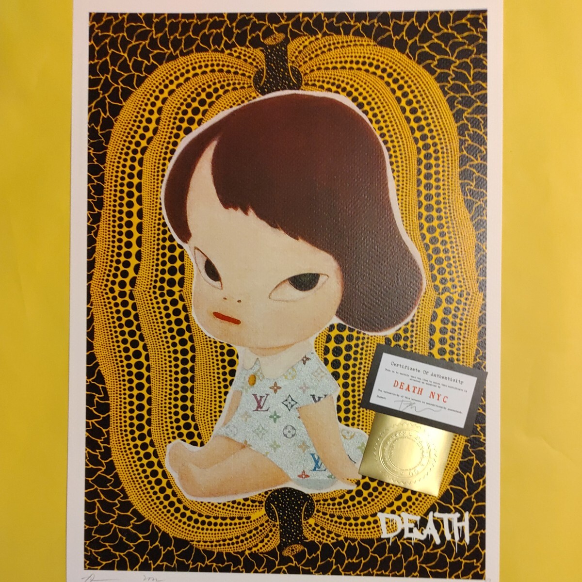 DEATH NYC 世界限定100枚 アートポスター 奈良美智22 Yahoo