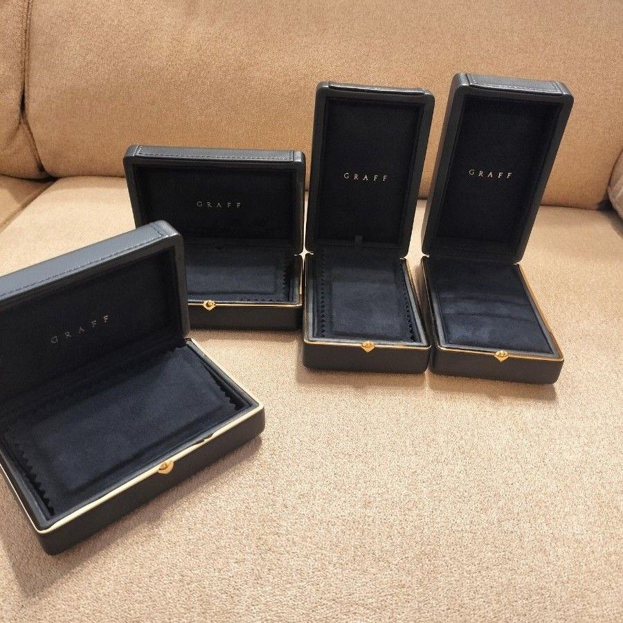 GRAFF空箱ジュエリーケース ペンダントケース縦 横 ピアスケース 3連