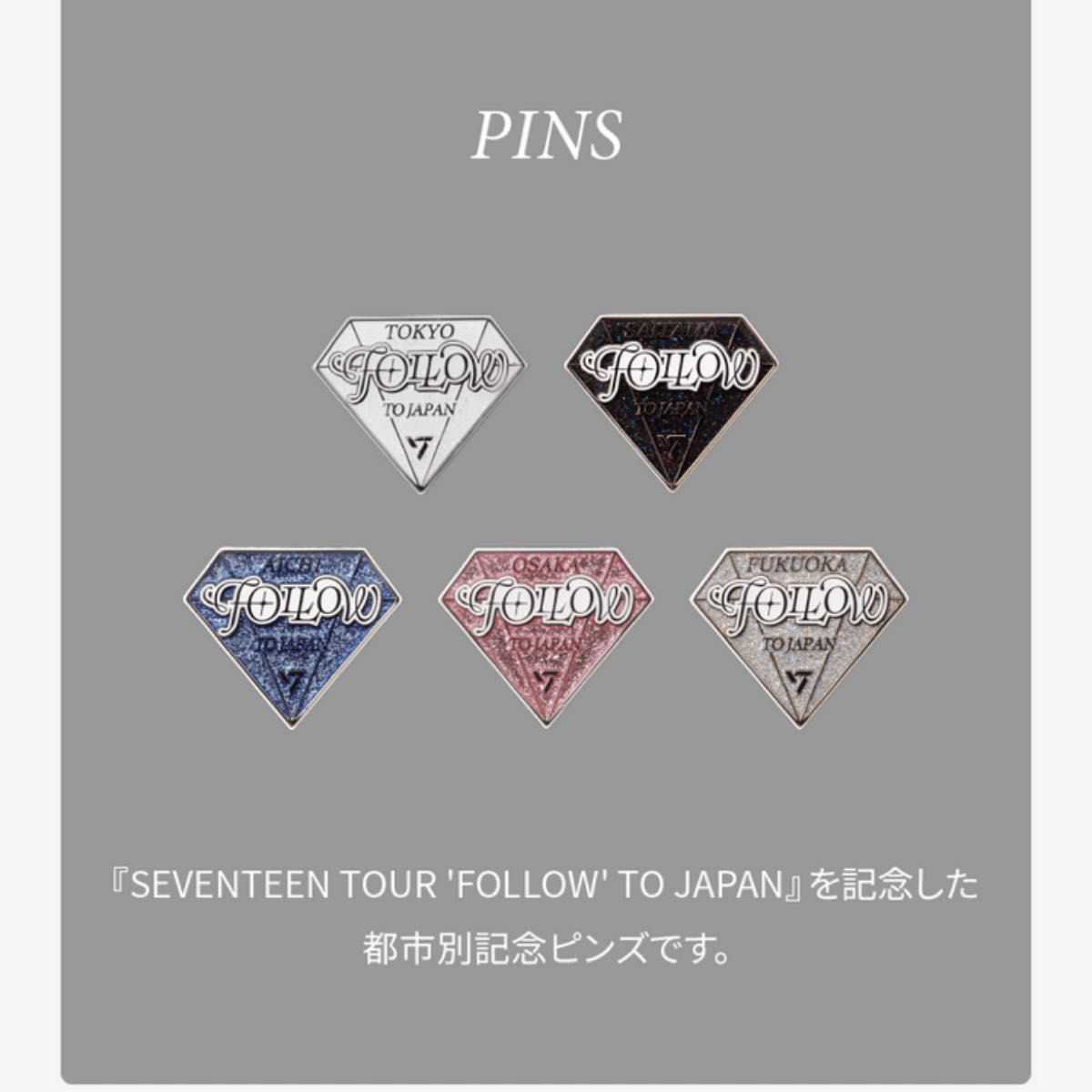 SEVENTEEN FOLLOW TO JAPAN PINS ピンバッジ 大阪 新品未開封｜Yahoo