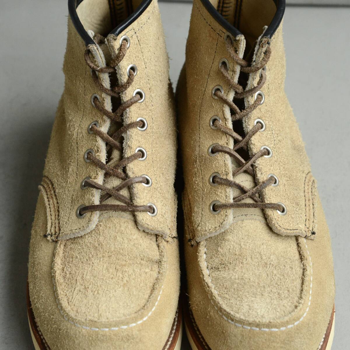 90s 四角犬タグ 毛足長 】【size9E】【状態良好】レッドウィング 8173