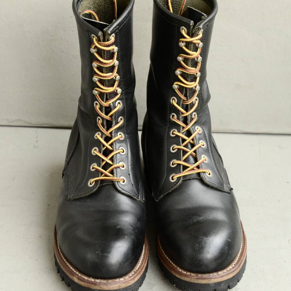 US10D 28cm】08年製 レッドウィング 2218 ロガーブーツ ビンテージ 黒