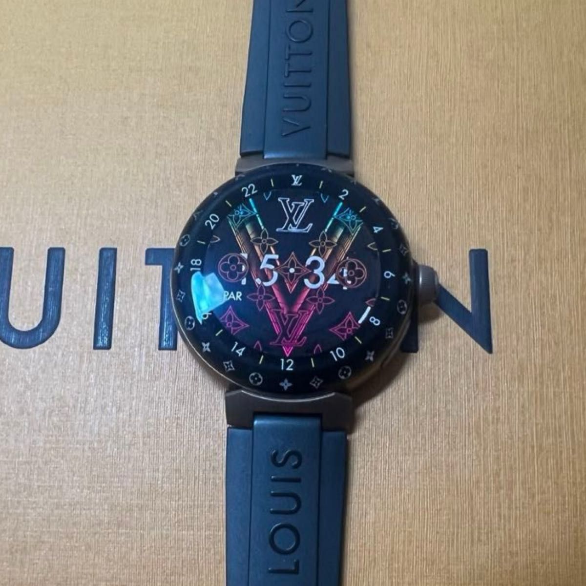 ルイヴィトン タンブールホライゾン v3 ライトアップ マットブラウン