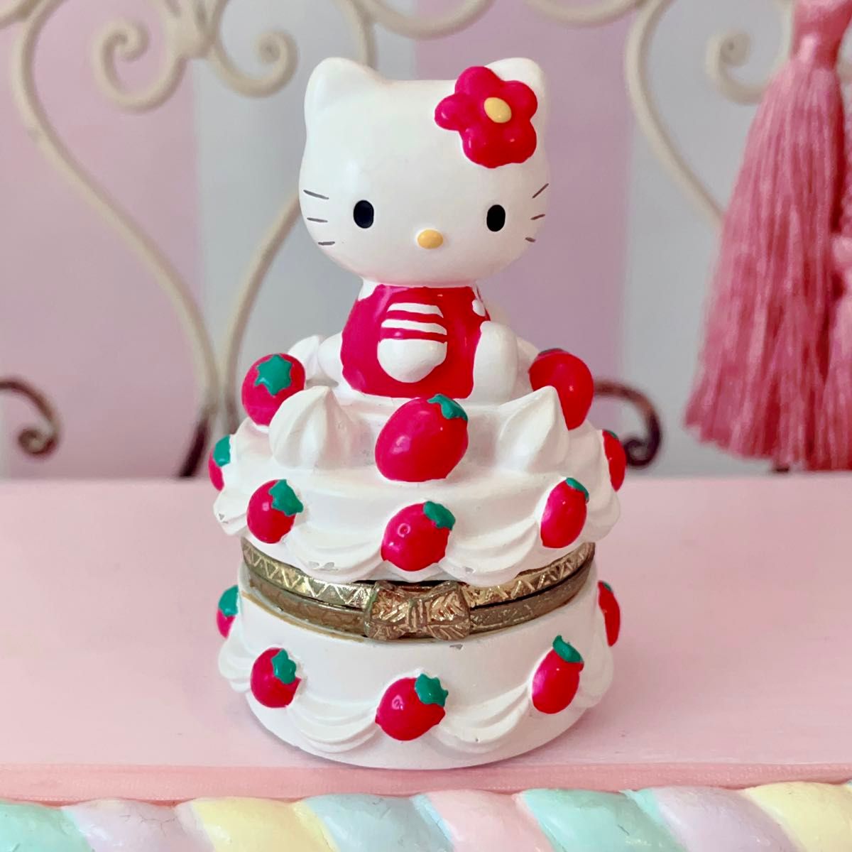 ハローキティ イチゴケーキ型 小物入れ 1998年製｜Yahoo!フリマ（旧
