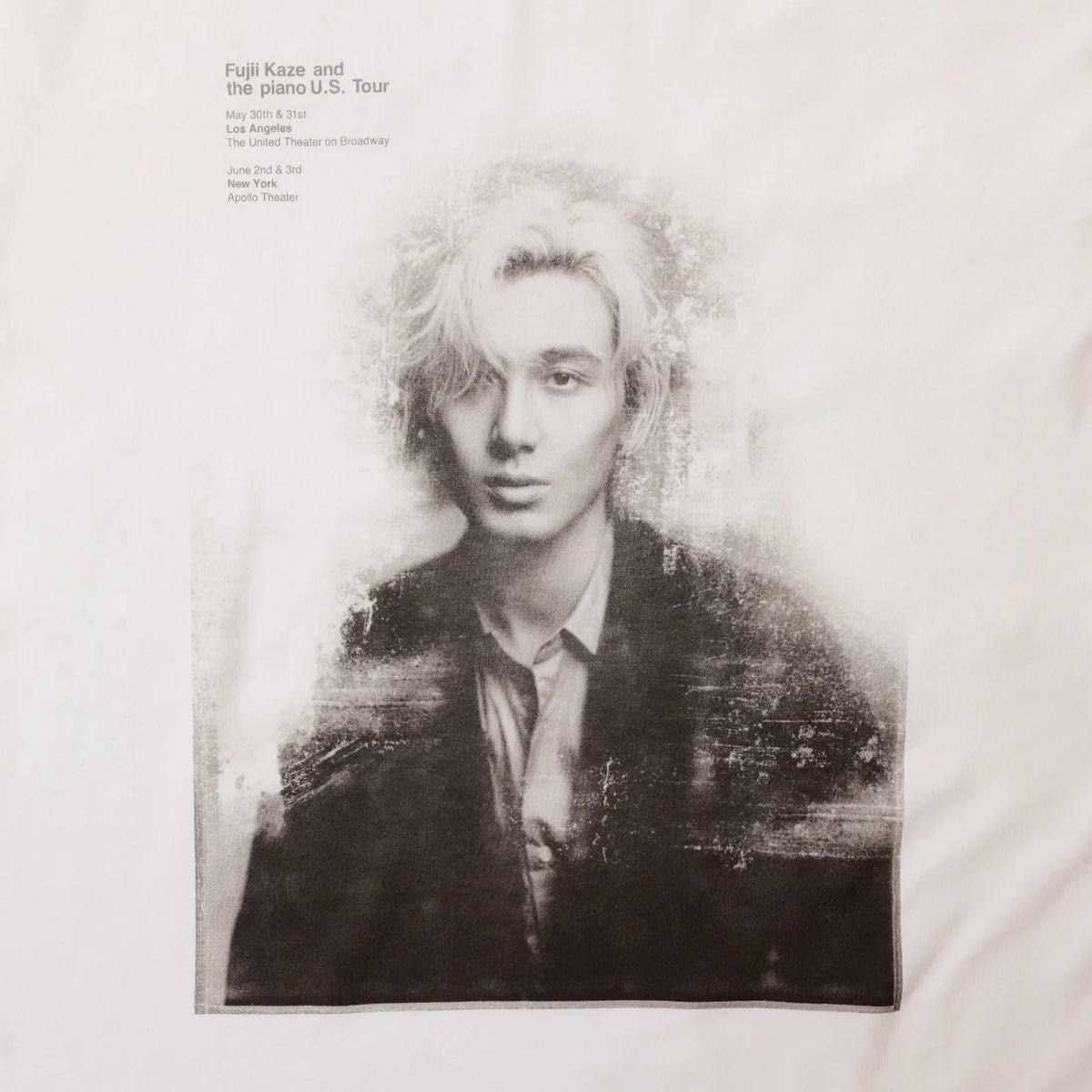 藤井風 Tシャツ Fujii Kaze and the piano U S Tour オフィシャル