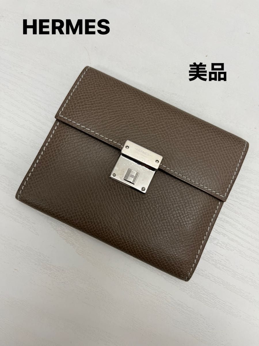 エルメス（HERMES)クリックミニ カードホルダー 三つ折り カードケース