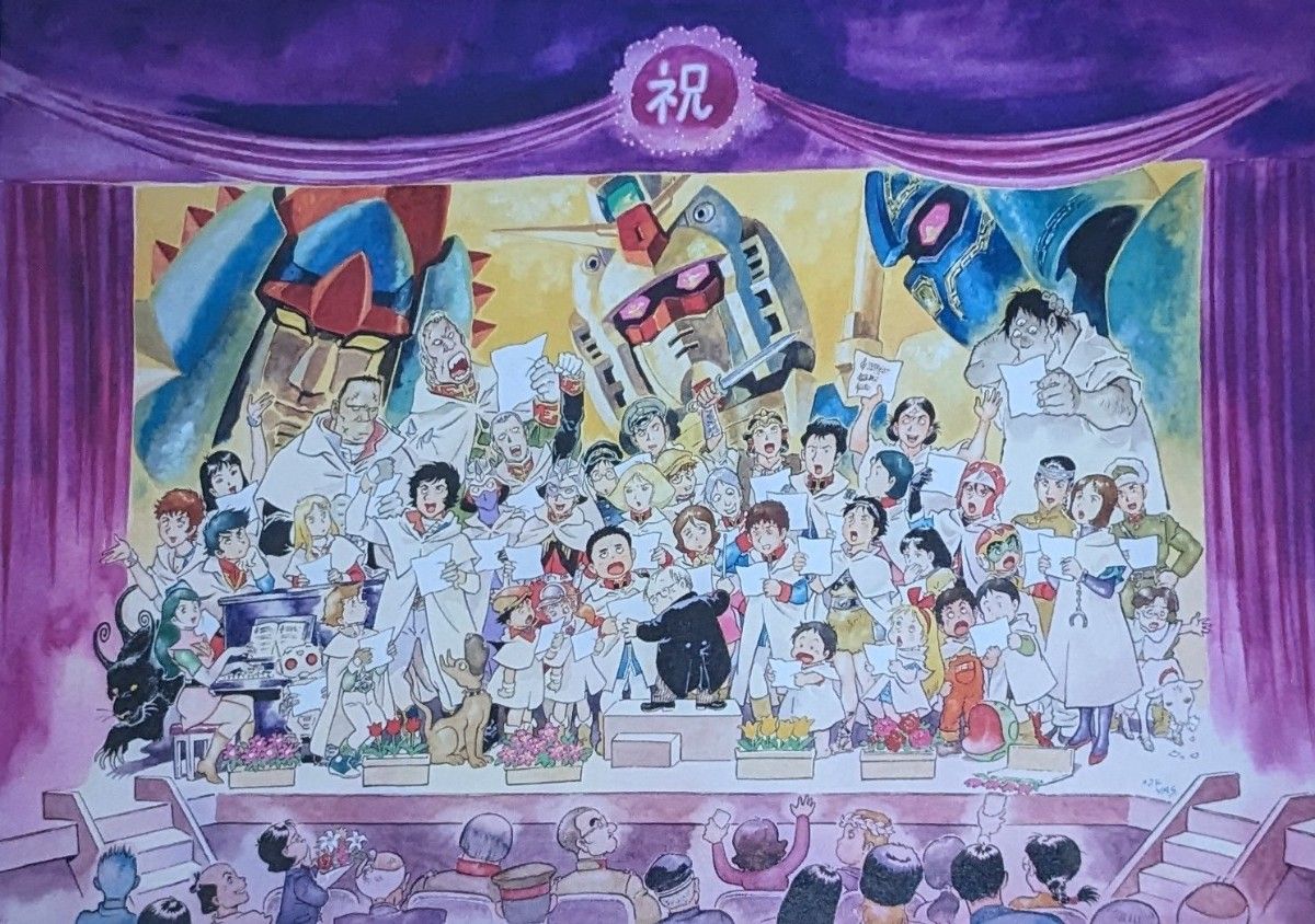 描く人 安彦良和 特別展 開催記念描き下ろしイラスト 額絵｜Yahoo