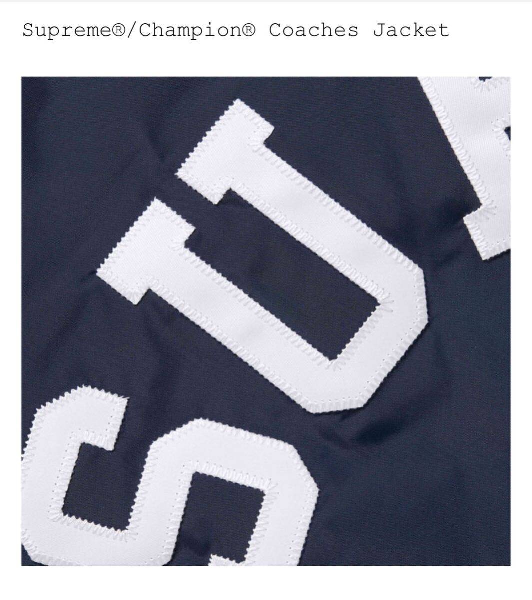 Supreme x Champion 2024SS Coaches Jacket Navy XLサイズ