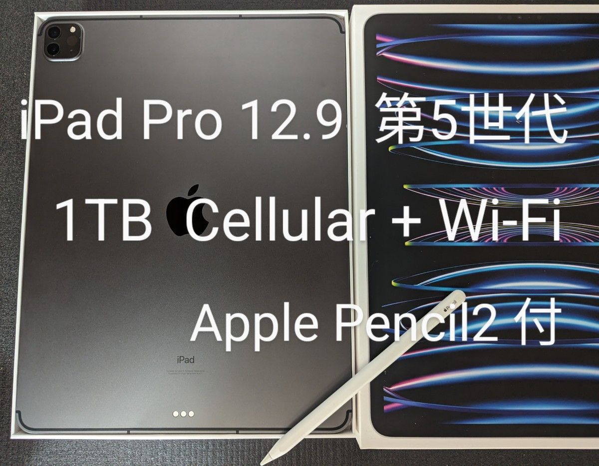 iPad Pro 12 9インチ 1TB 第5世代 Wi-Fi ＋ Cellular Apple Pencil2