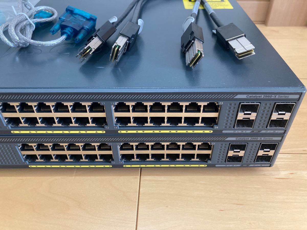 CCNA CCNP】スタック2台ciscoL2スイッチWS-C2960X-24TS-L｜Yahoo