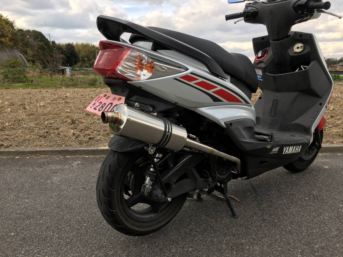 ガレージ バル製 1 2 3型シグナスX 消音100φサイレンサー仕様 レース用