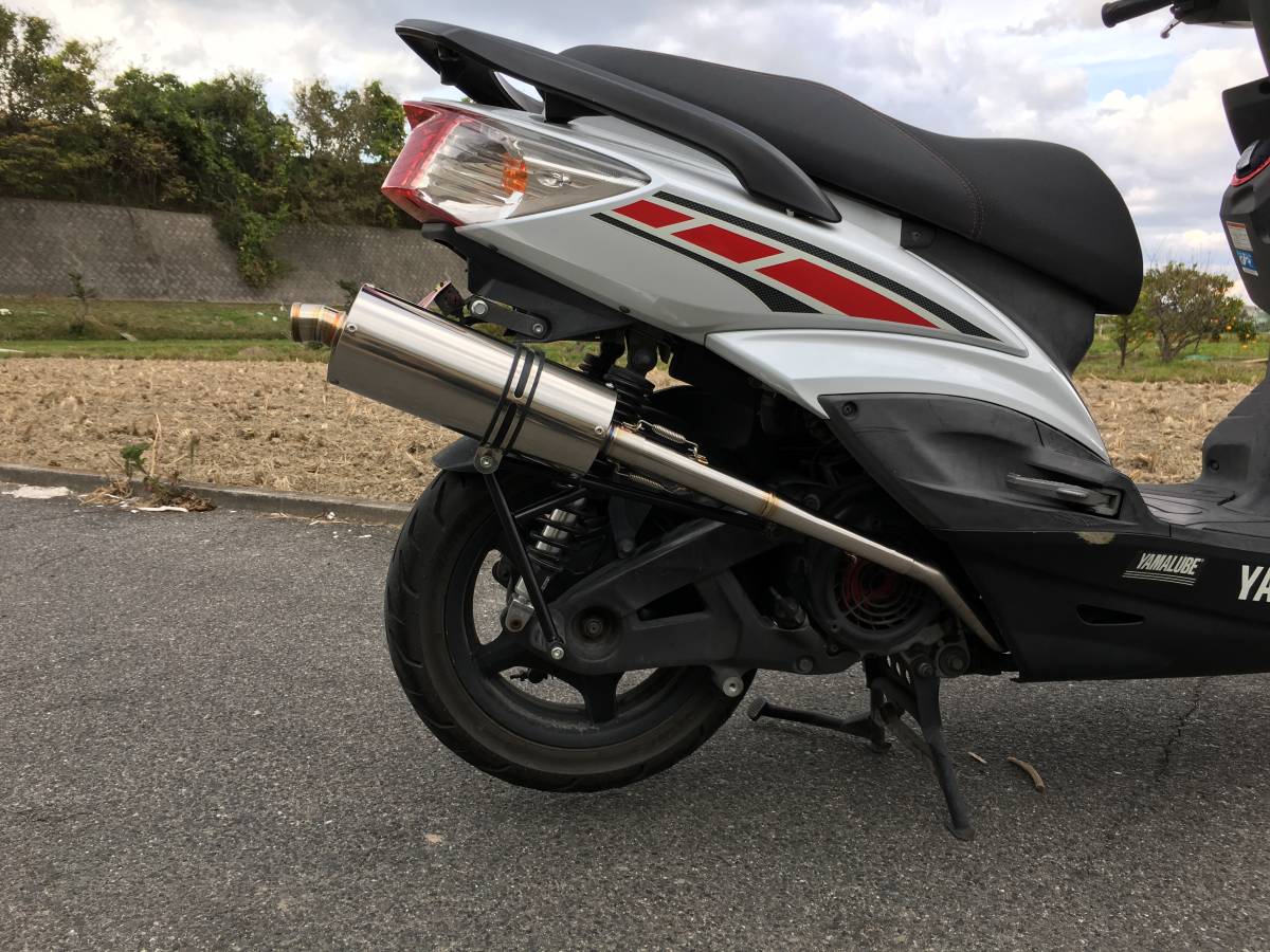 ガレージ バル製 1 2 3型シグナスX 消音100φサイレンサー仕様 レース用