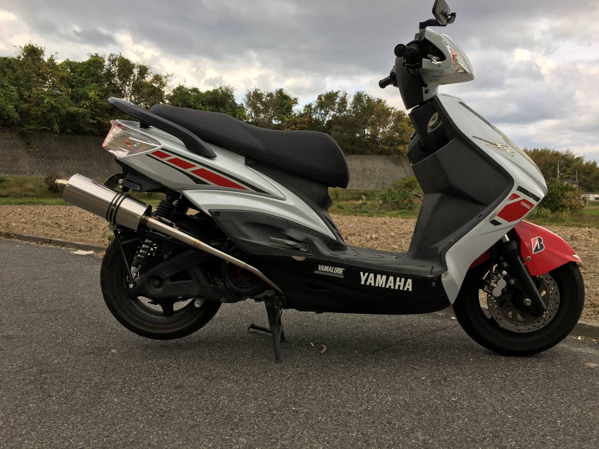 ガレージ バル製 1 2 3型シグナスX 消音100φサイレンサー仕様 レース用