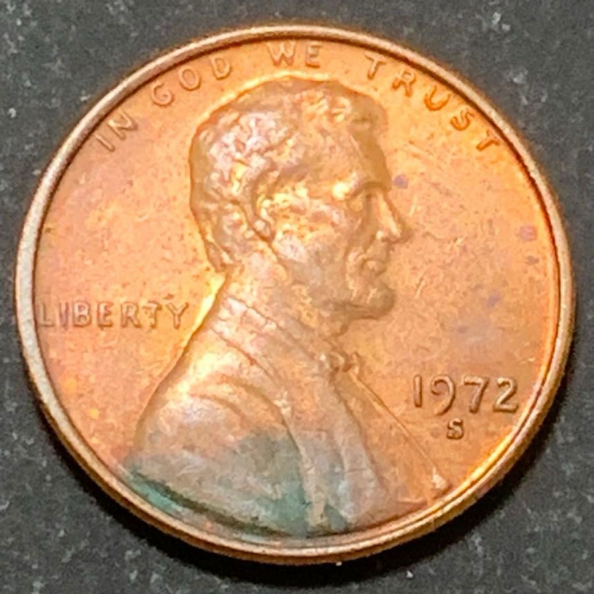 アメリカ合衆国】リバティコイン 1972年 珍品リンカーン 1セント