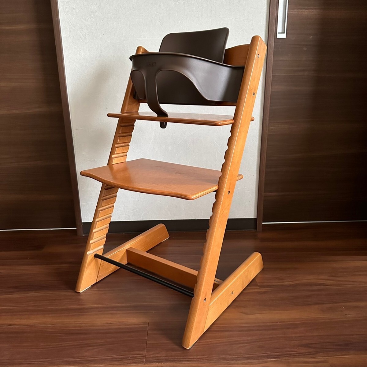 人気 ストッケ トリップトラップ チェリーブラウン シリアル3 ベビー