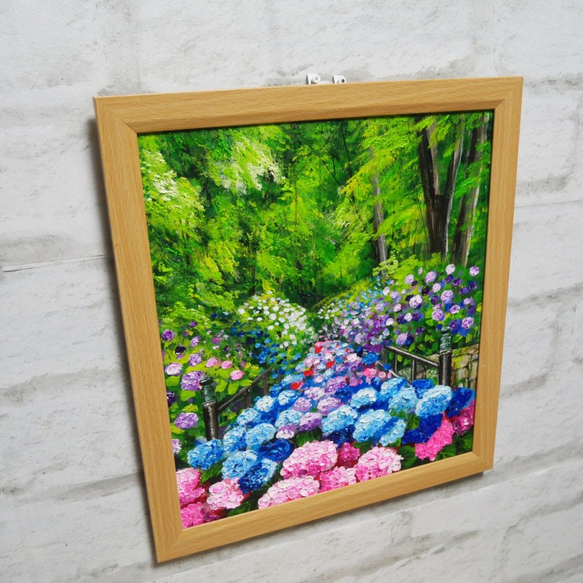 油絵 油彩 油彩画 絵 絵画【紫陽花の階段】｜Yahoo!フリマ（旧PayPay