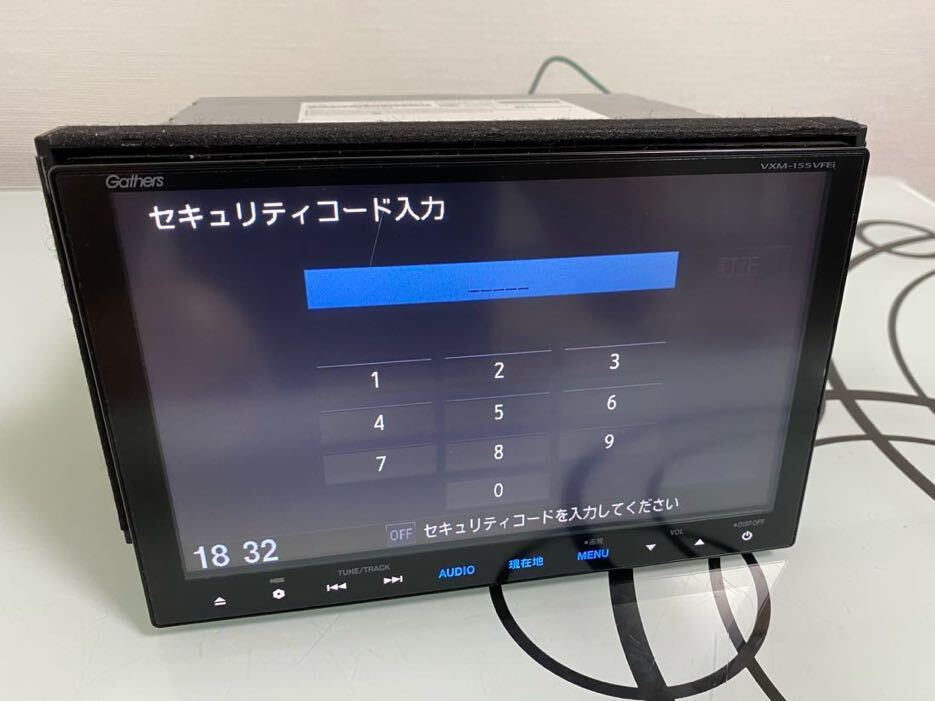 ホンダ純正ナビ Gathers VXM-155VFEi フルセグ セキュリティロック有
