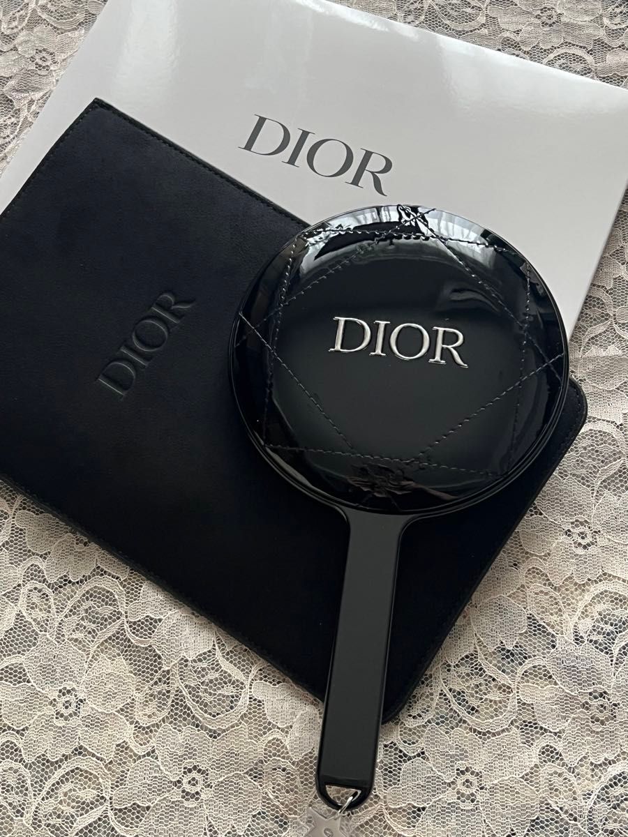 新品 ディオール ノベルティ ハンドミラー 手鏡 DIOR 2024 ブラック 黒