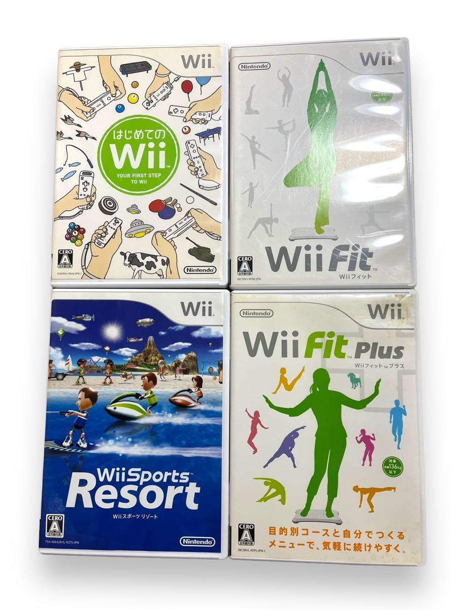 Wiiソフト4本セット Wii Wiiフィットプラス Wiiフィット fit Plus
