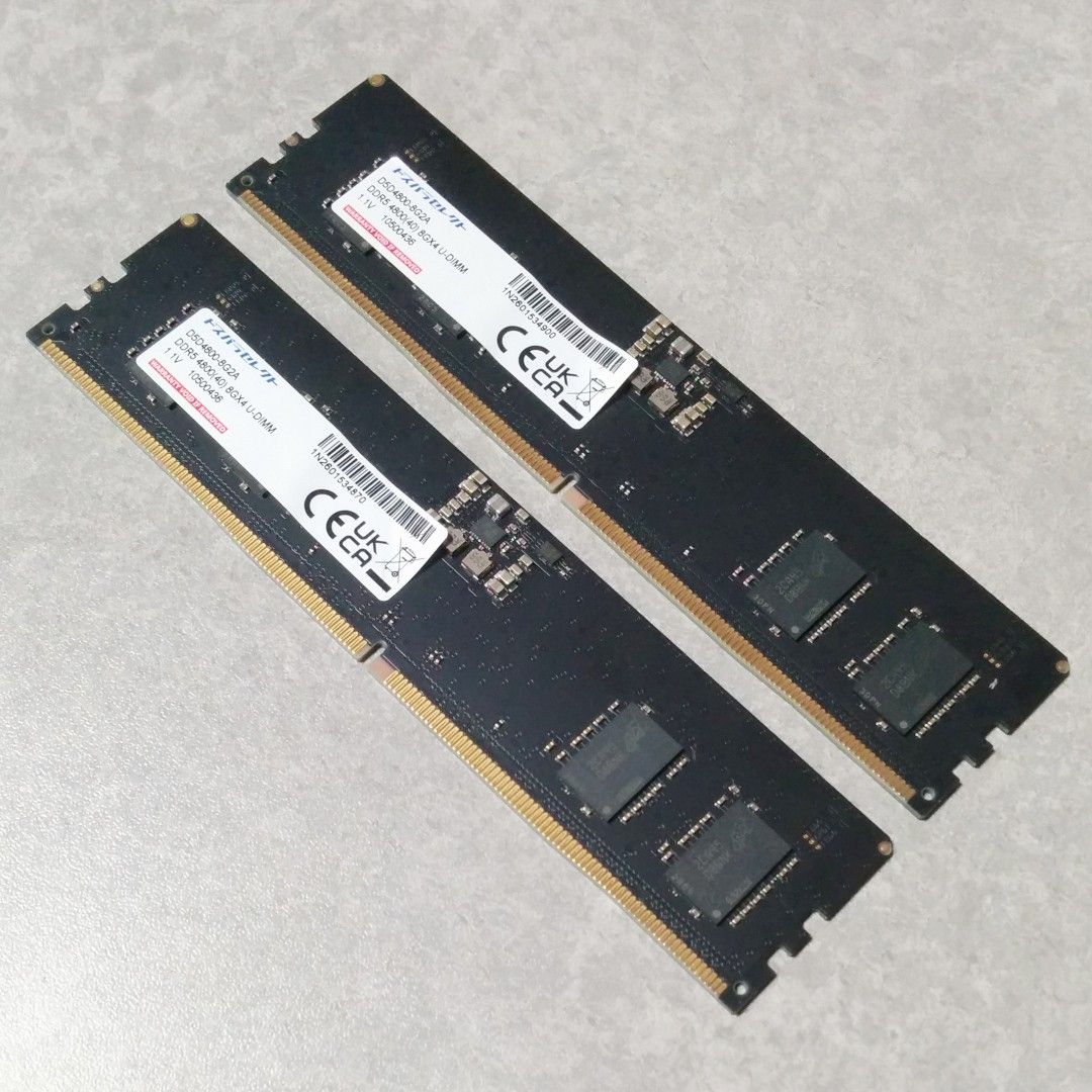 DDR5 メモリー 16GBx2 4800MT/s (ドスパラセレクト) ドスパラセレクト