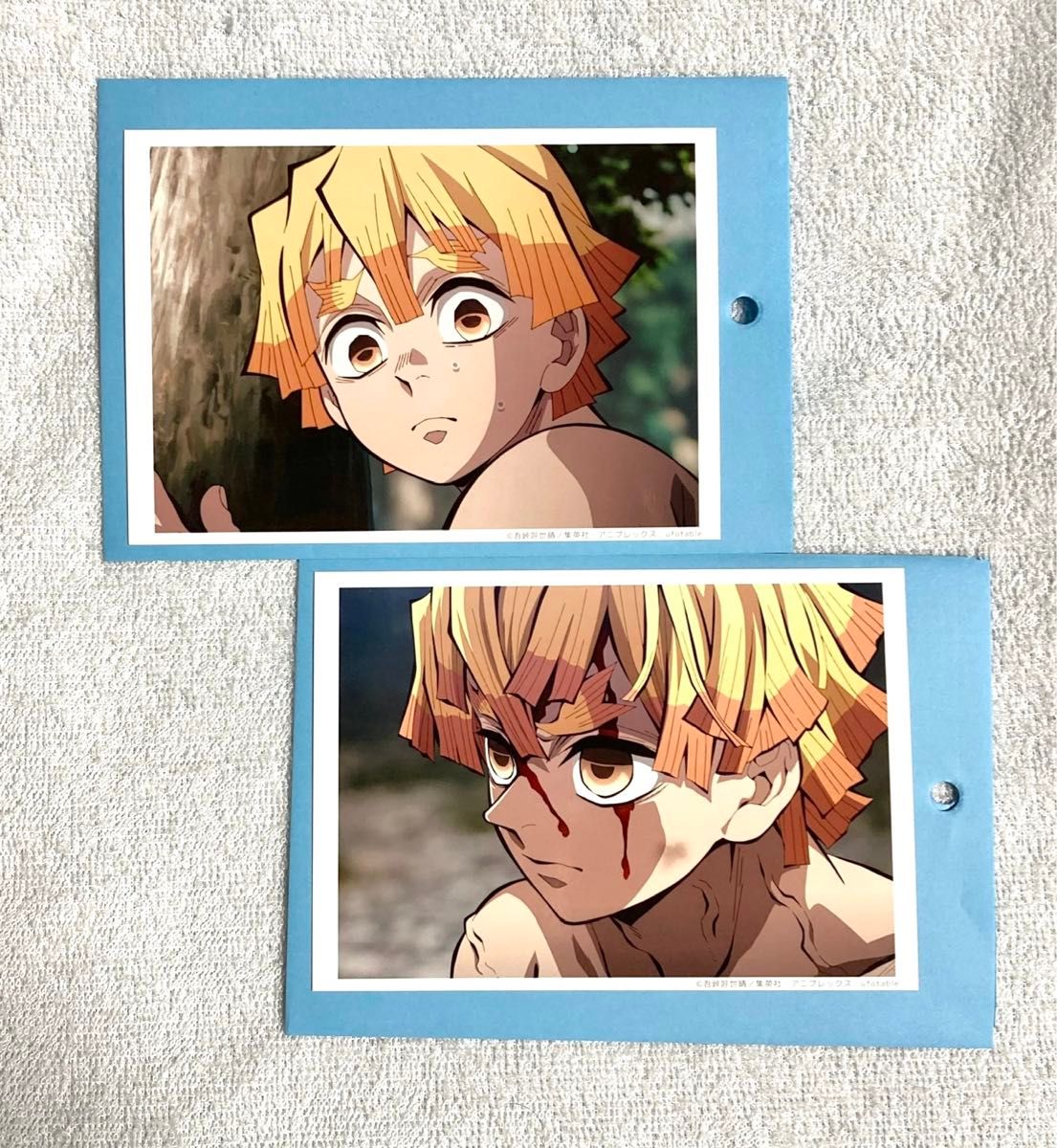 鬼滅の刃 我妻善逸 柱稽古編 第七話 場面写ランダム ブロマイド くじ