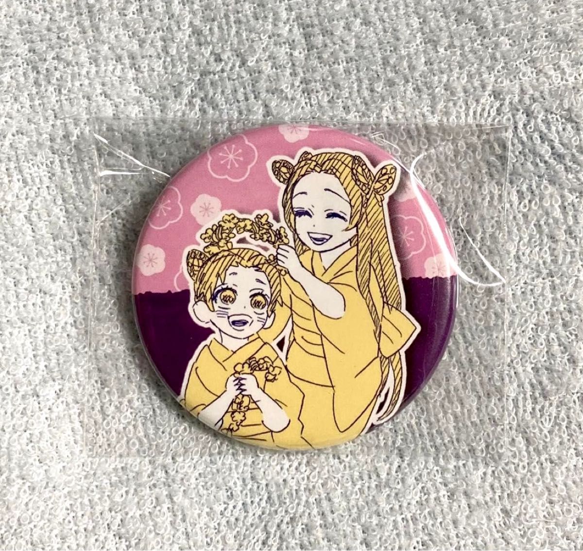 鬼滅の刃 胡蝶しのぶ 胡蝶カナエ コレクション 缶バッジ プチ 子供時代