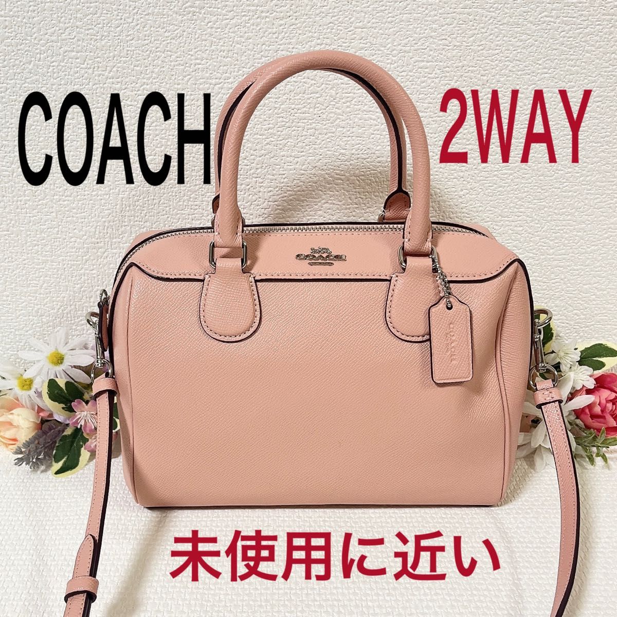 COACH コーチ ショルダーバッグ 2WAY ハンドバッグ ミニボストン