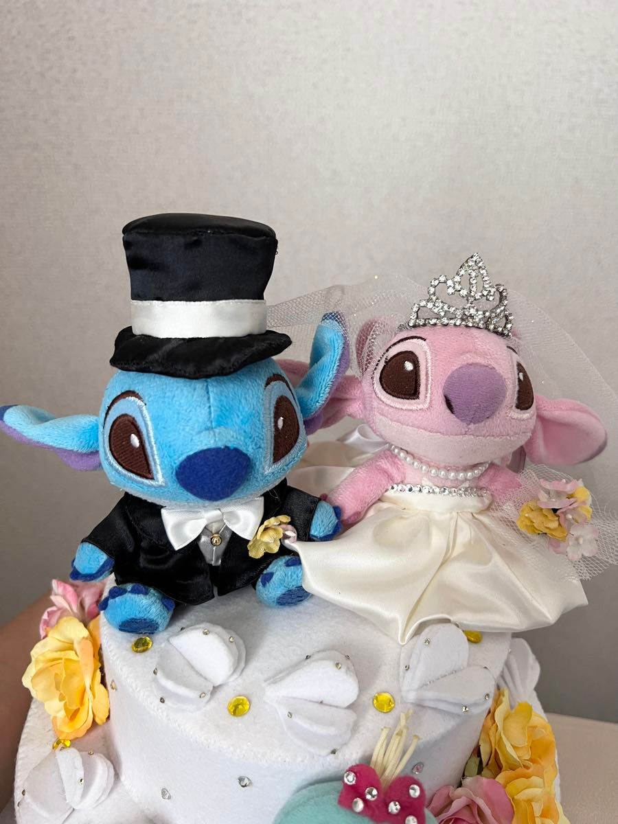 ウェルカムドール スティッチ エンジェル ウェディングケーキ 結婚式