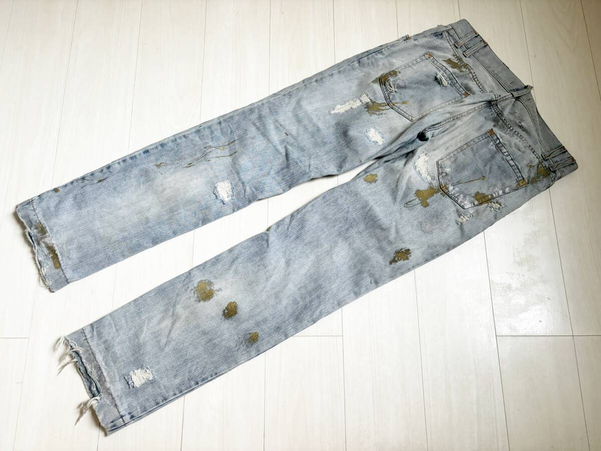 05AW DOLCE&GABBANA ドルチェ＆ガッバーナ D&G デニム ペイント ペンキ