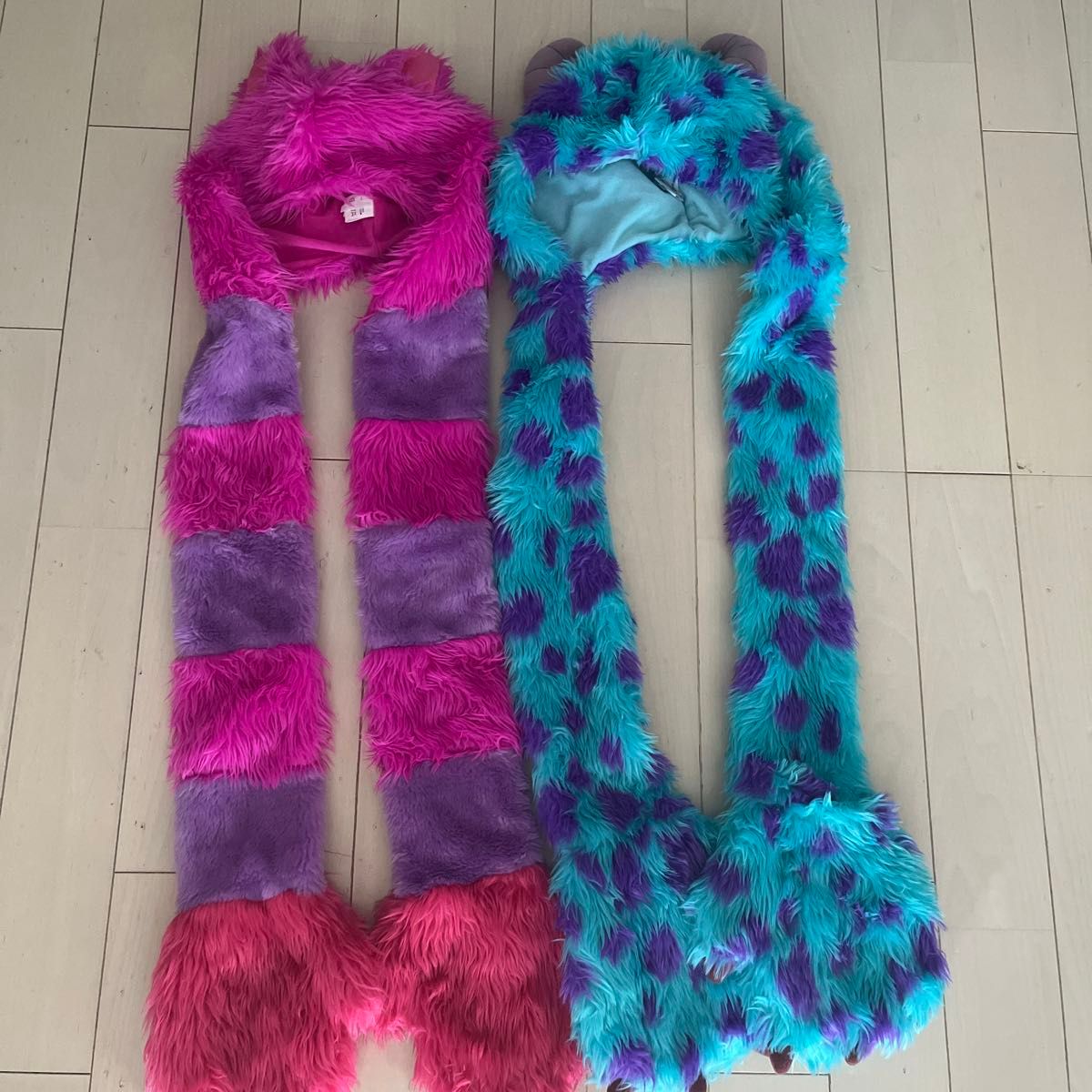 Disney チシャ猫 チェシャ猫&サリー マフラー キャップ 2個セット