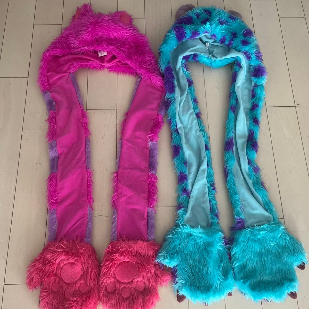 Disney チシャ猫 チェシャ猫&サリー マフラー キャップ 2個セット