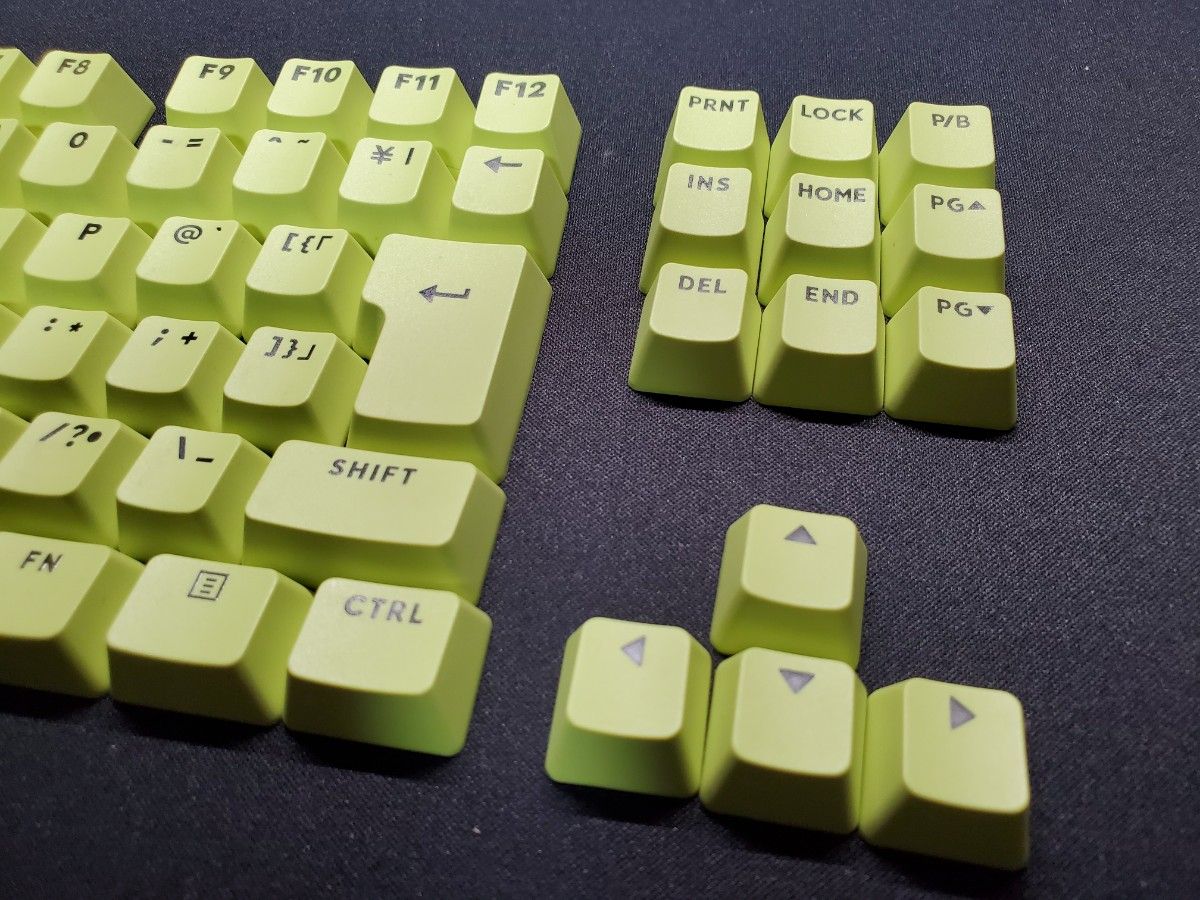 logicool g715 オーロラコレクション キーキャップ Geen Flash