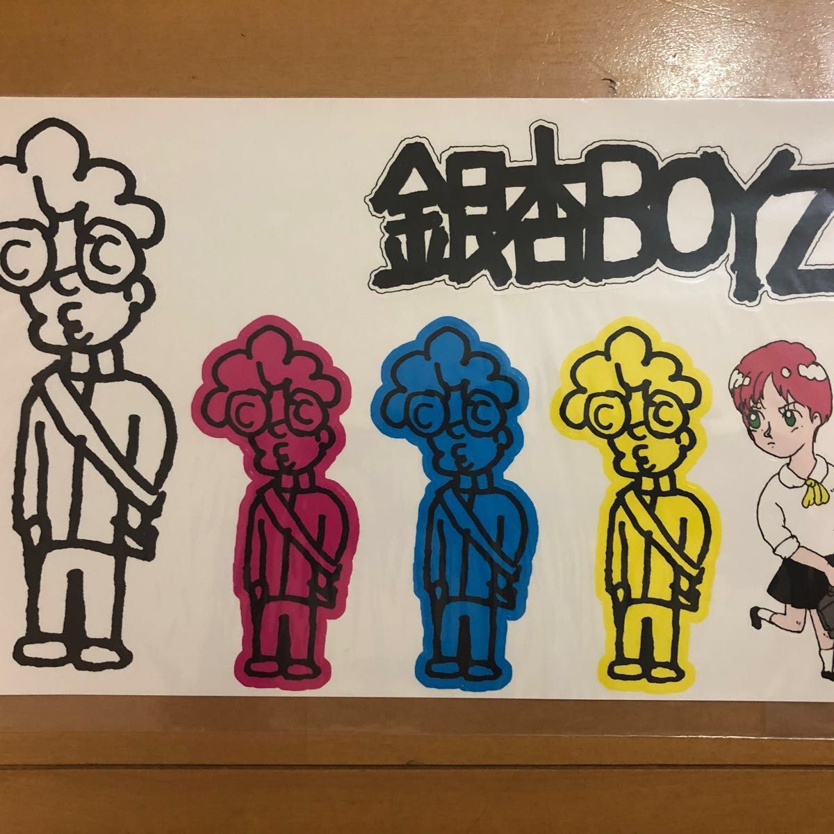 開封のみ】銀杏BOYZ クリアファイル&ステッカー（アルバム『君と僕の第