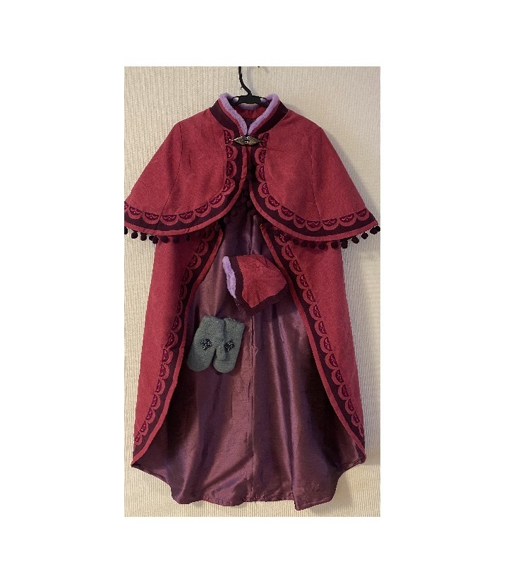 シークレットハニー ディズニー アナ雪 雪山 ケープ 帽子手袋 コスプレ