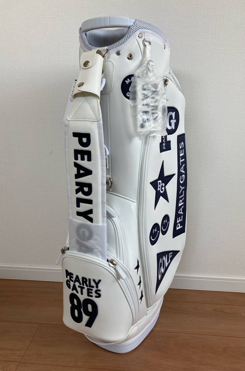 新品 パーリーゲイツ 【定番】合皮スタンド式 キャディバッグ(UNISEX