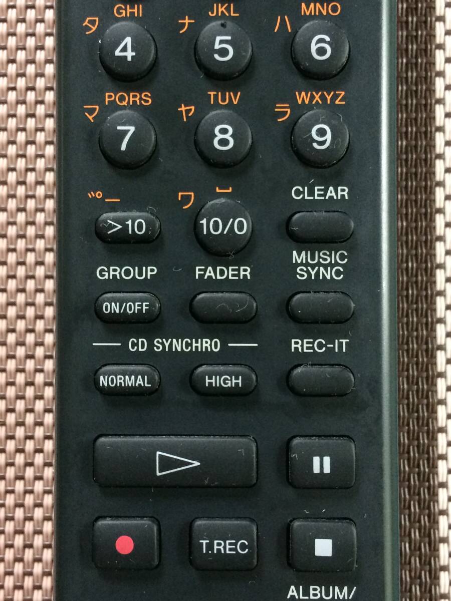SONY RM-D54J ソニー オーディオリモコン 2 SONY CD/MDデッキ用