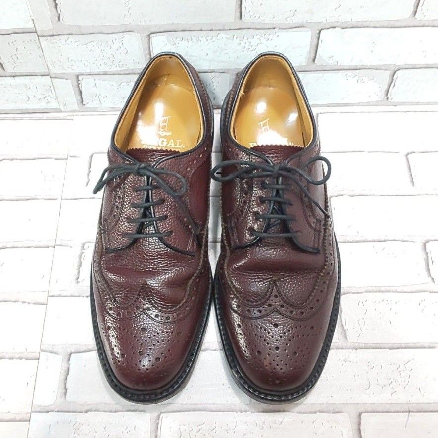 REGAL】 リーガル ウイングチップ メダリオン ドレスシューズ 革靴