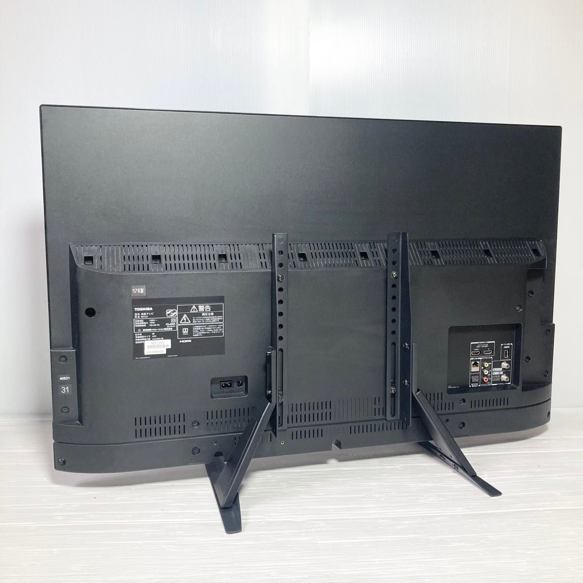 横線ノイズあり】液晶テレビ40型 TOSHIBA REGZA/2017年製 横線ノイズ