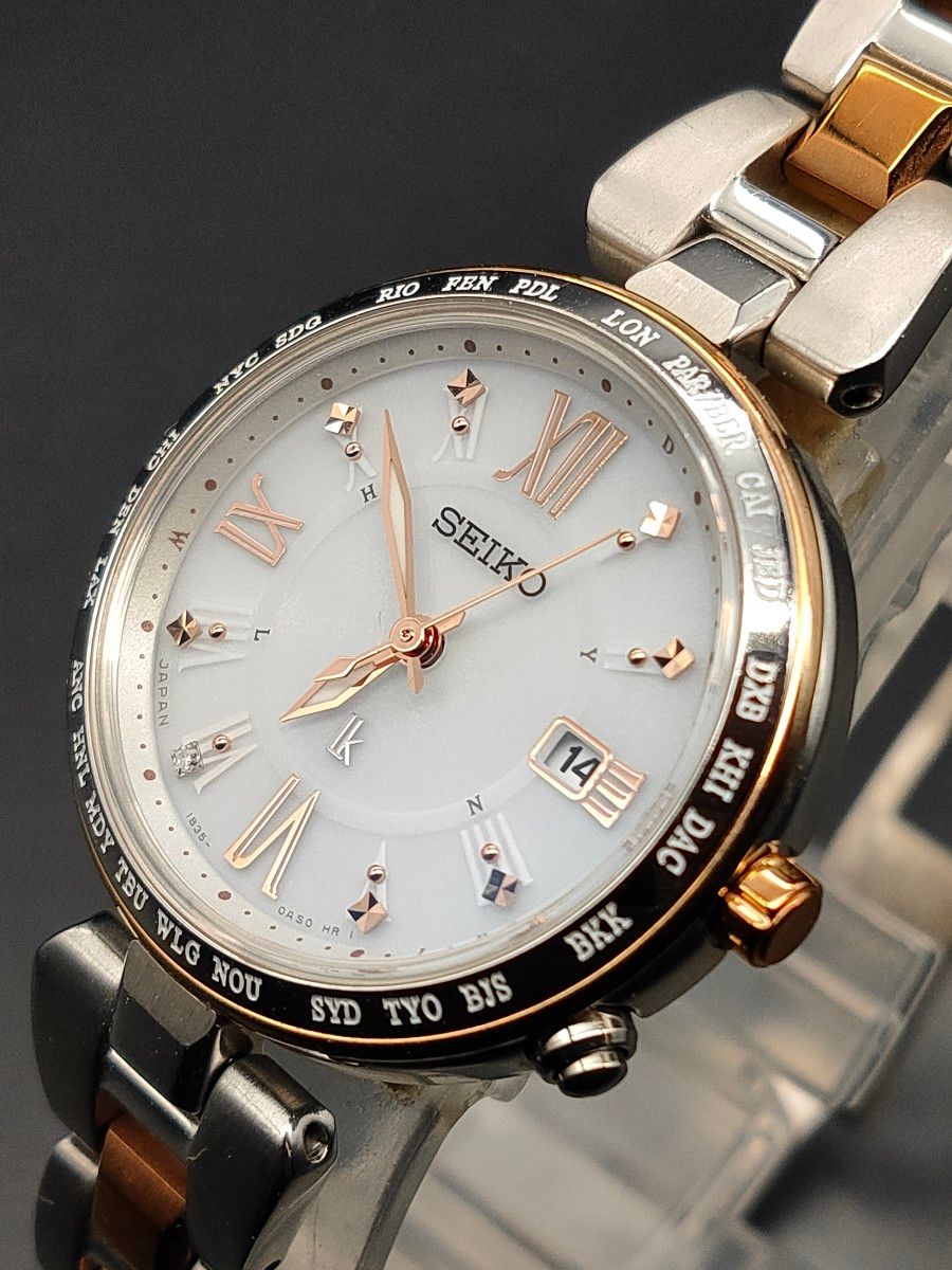 セイコー ルキア 1B35-0AF0 SSQV056 レディーダイヤ ラッキー