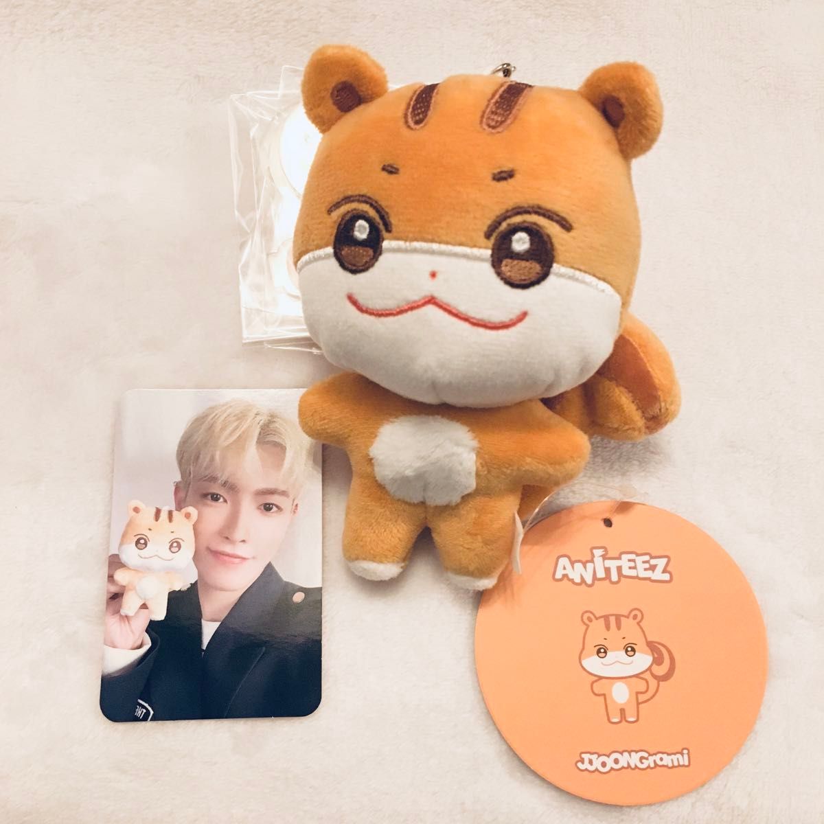 aniteez チュンラミ ぬいぐるみ キーリング トレカ付 ateez ホンジュン
