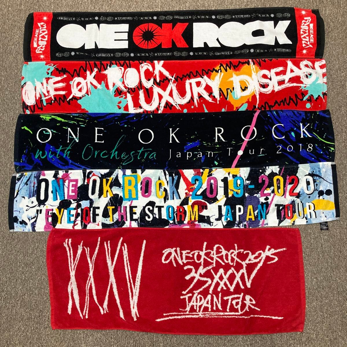 ONE OK ROCK タオル 5枚セット｜Yahoo!フリマ（旧PayPayフリマ）