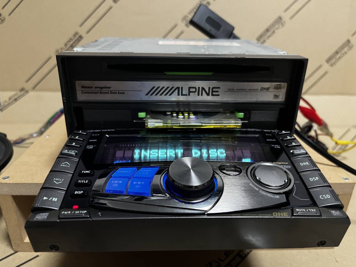 ALPINE MDA-W933J Bluetooth付きSpotify再生可 MD&CD 2DIN One Body