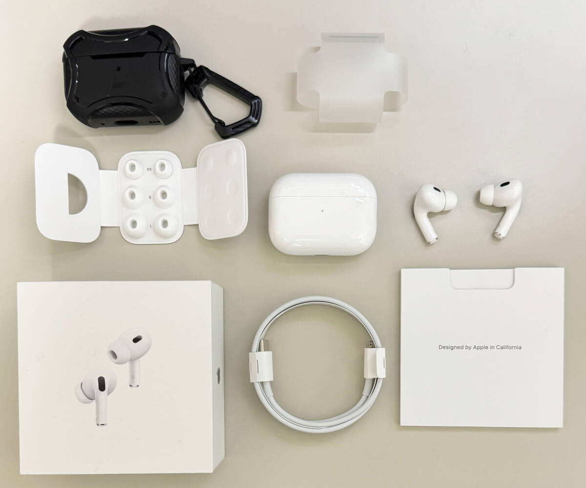 美品 AirPods Pro 第2世代 MQD83J/A 付属品未使用 ESR製ケース付属