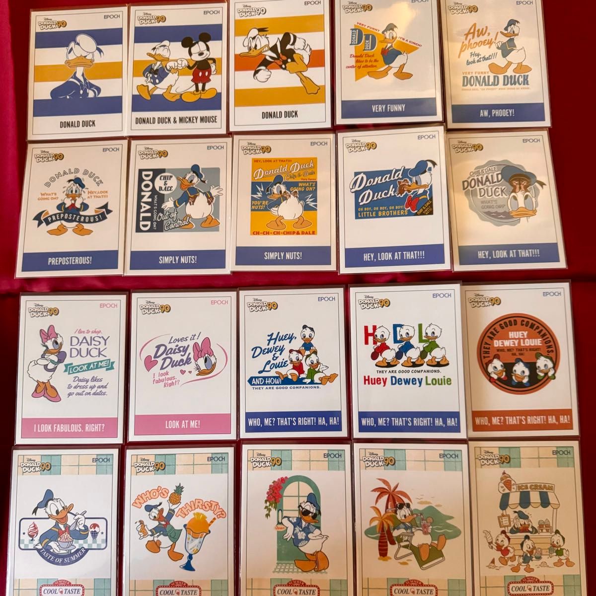 レギュラーカードコンプセット ドナルドダック90周年プレミアム