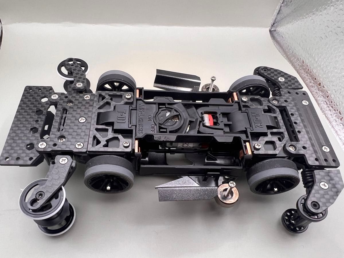 ミニ四駆 MSフレキ 完成マシン 海外優勝仕様 全CNC精密作成 機甲黒 一